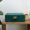 Maison Scarlett - Coffret à bijoux Louise velours vert